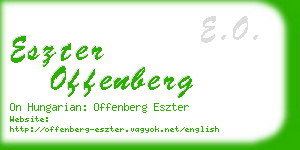 eszter offenberg business card